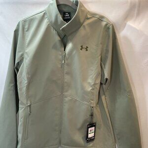 Brand new Under armour Light green rain jacket with pockets and infrared size Lg